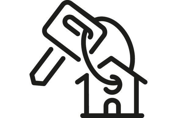 Download Icon of House Keys. Mortgage, Rent, Buil - House Collection