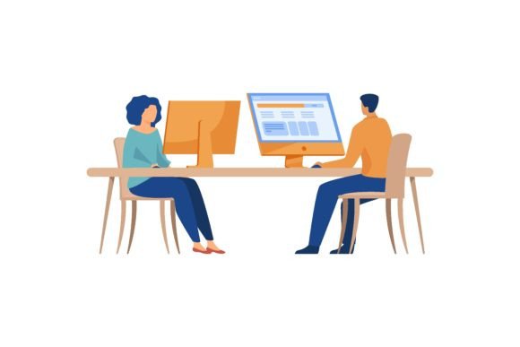 Download Modern Business Team Working in Open off - Work Collection
