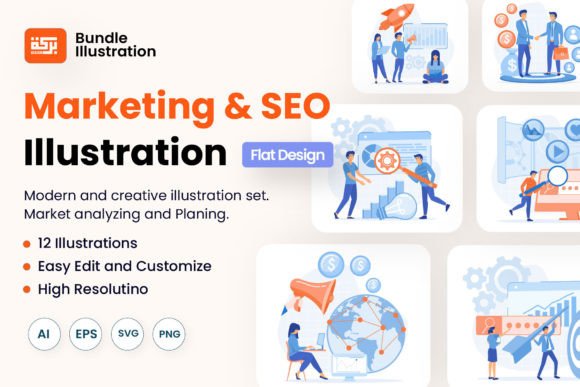 Download Marketing and SEO Strategy Set Bundle - Strategy Collection