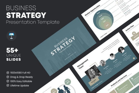 Download Business Strategy Keynote Template - Strategy Collection