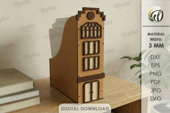 Download House Office Organizer Laser Cut - House Collection