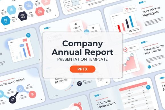 Download Company Annual Report - PPT Templates - Company Collection
