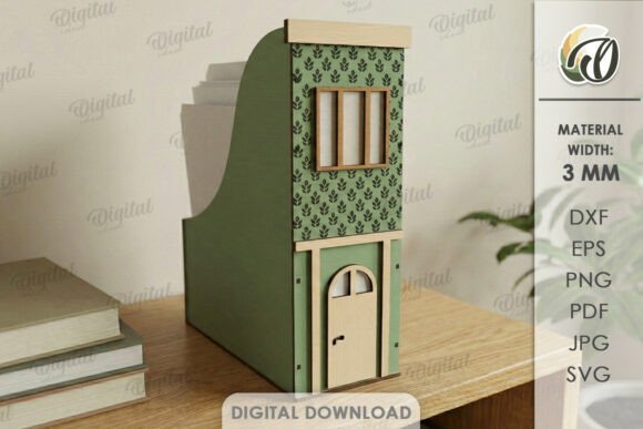 Download House Office Organizer Laser Cut - House Collection