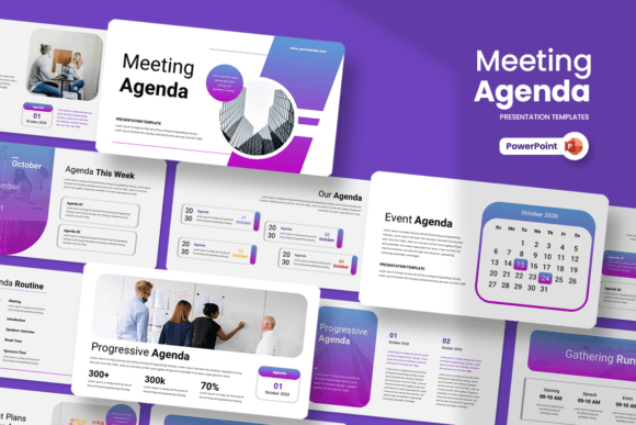 Download Meeting Agenda - PowerPoint Template - Meeting Collection