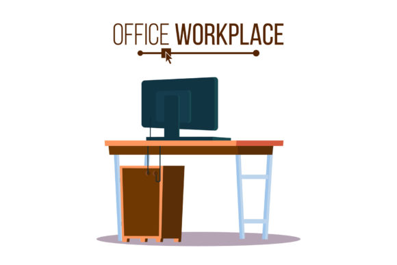Download Office Workplace Concept Vector. - Work Collection